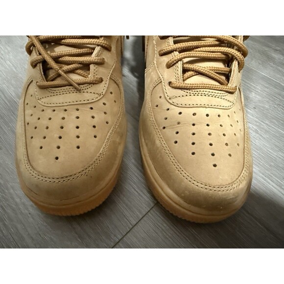 Nike Air Force 1 ’07 Flax Wheat Nubuck Men’s Size 8 (882096-200) –Classic No Box - Picture 7 of 8